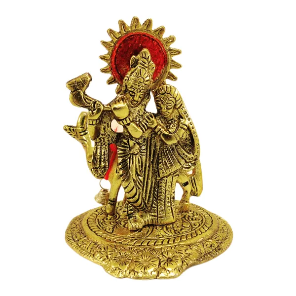 Golden_Metal_Radha_Krishna_With_Cow_Statue_Metal_Showpiece
