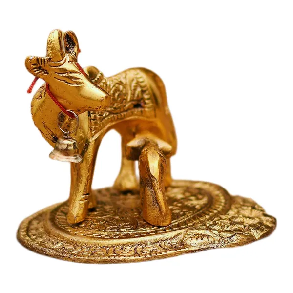 Golden_Kamdhenu_Cow_And_Calf_Showpiece_For_Home_Decoration_And_Decorative_Gift_Item_10Cm_Metal_Gold