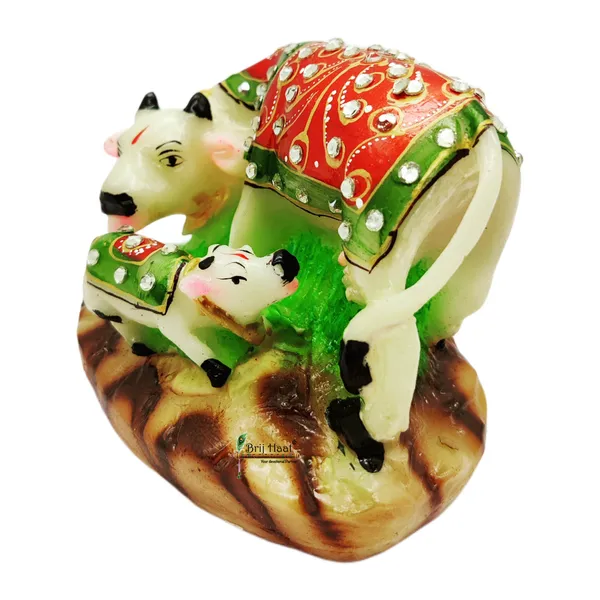 kamdhenu_Cow_with_Calf_drinking_milk_Showpiece_Multi