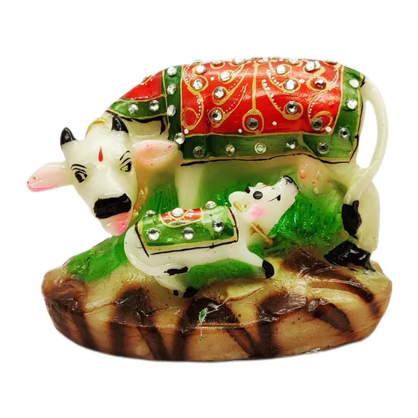 kamdhenu_Cow_with_Calf_drinking_milk_Showpiece_Multi
