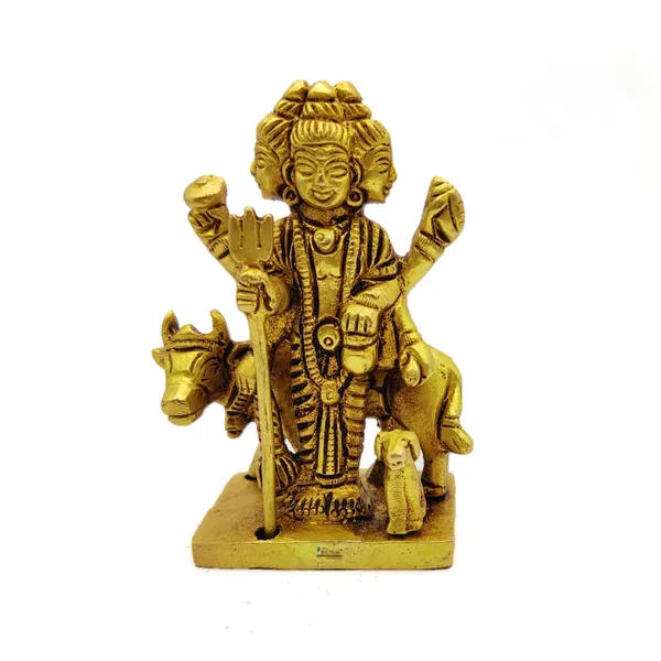 Brass_Dattatreya_Ji_Murti_Sitting_Idol_For_Your_Home_Puja_Pooja_Room_Golden_(9_X_6.5_X_4_Cm)