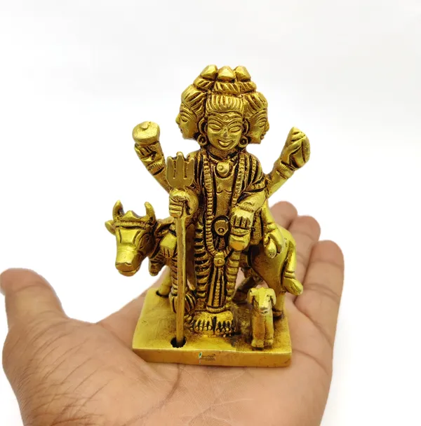 Brass_Dattatreya_Ji_Murti_Sitting_Idol_For_Your_Home_Puja_Pooja_Room_Golden_(9_X_6.5_X_4_Cm)