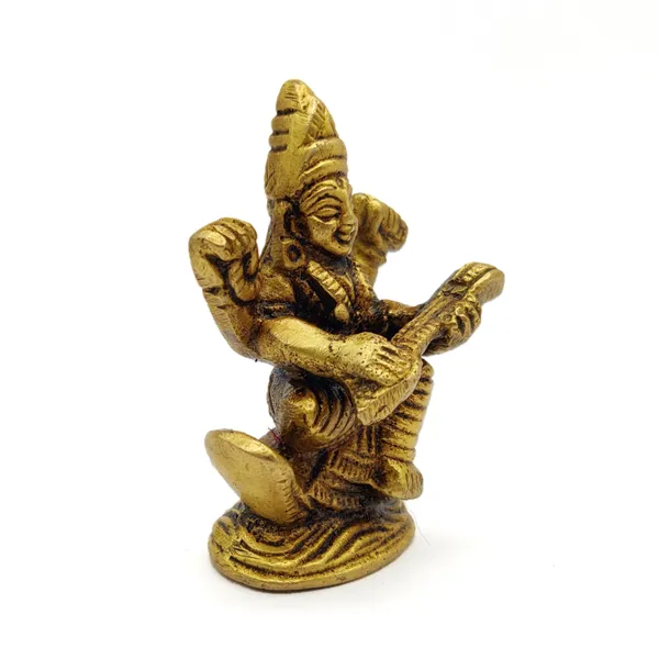 Brass_Maa_Saraswati_Ji_Murti_Idol_For_Your_Home_Puja_Pooja_Room_Golden_(_6_X_4.5_X_3_Cm_)