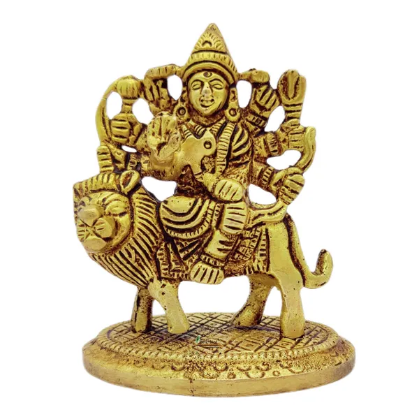 Brass_Maa_Durga_Ji_Murti_Idol_For_Your_Home_Puja_Pooja_Room_Golden_(8_X_6_X_4_Cm)