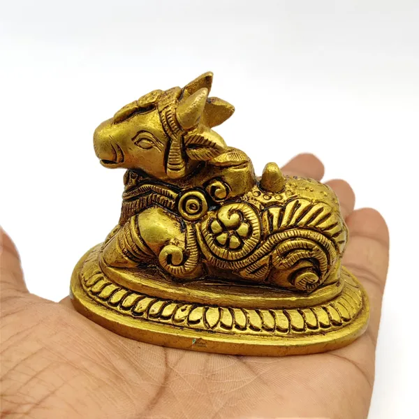 Brass_Nandi_Ji_Murti_Idol_Figurine_Statue_For_Your_Home_Puja_Pooja_Room_Golden_(_8_X_6_X_5_Cm_)