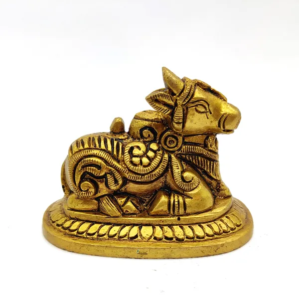 Brass_Nandi_Ji_Murti_Idol_Figurine_Statue_For_Your_Home_Puja_Pooja_Room_Golden_(_8_X_6_X_5_Cm_)