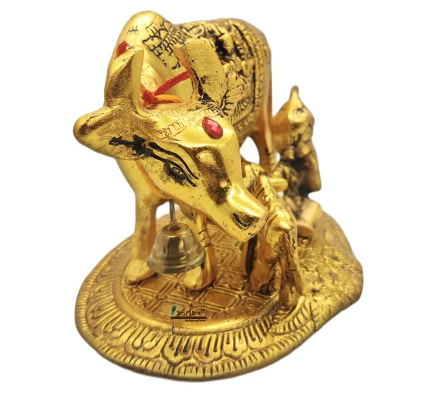 Golden_Kamdhenu_Cow_And_Calf_With_Gopal_Showpiece_For_Home_Decoration_And_Decorative_Gift_Item_16Cm_Metal_Gold