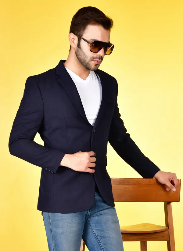 LA SCOOT Blazer Coats Cotton Blend Formal Wear Regular fit Single Breasted Basic Self Regular Coat La Scoot Price in India Buy LA SCOOT Blazer Coats Cotton Blend Formal