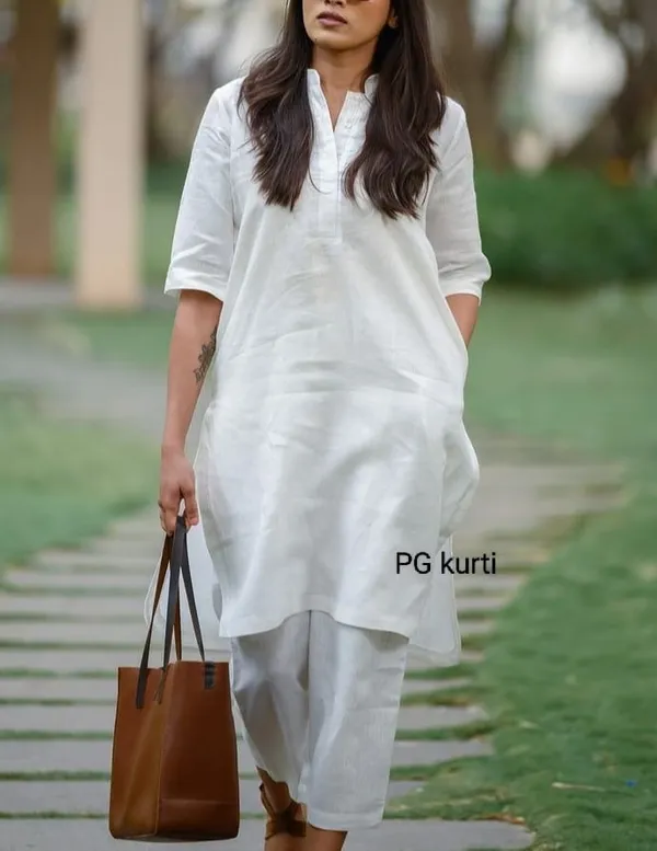 White_Pure_Cotton_Modern_Co-ord_Set