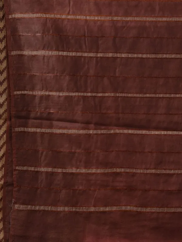 Semi_Tussar_Silk_Two_Dye_Saree_with_Blouse_Piece_(Suglu_Pink_&__Eclip_Brown)