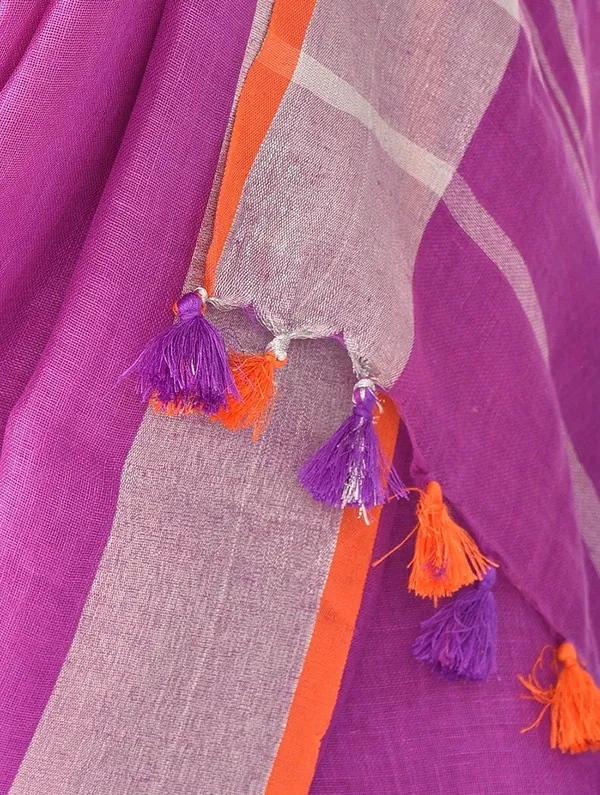 Linen_Cotton_Blend_Contrast_Handloom_Bhagalpuri_Saree_for_Women_(Fuchsia_Pink-Orange)