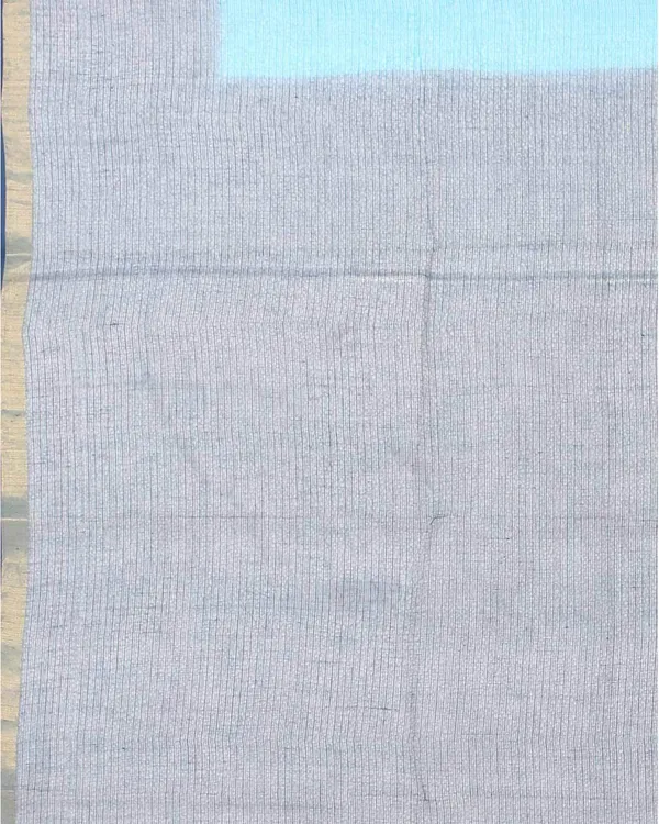 Handloom_Art_Silk_Organza_Net_Two_Dye_Blue_and_Cyan_Bhagalpuri_Saree