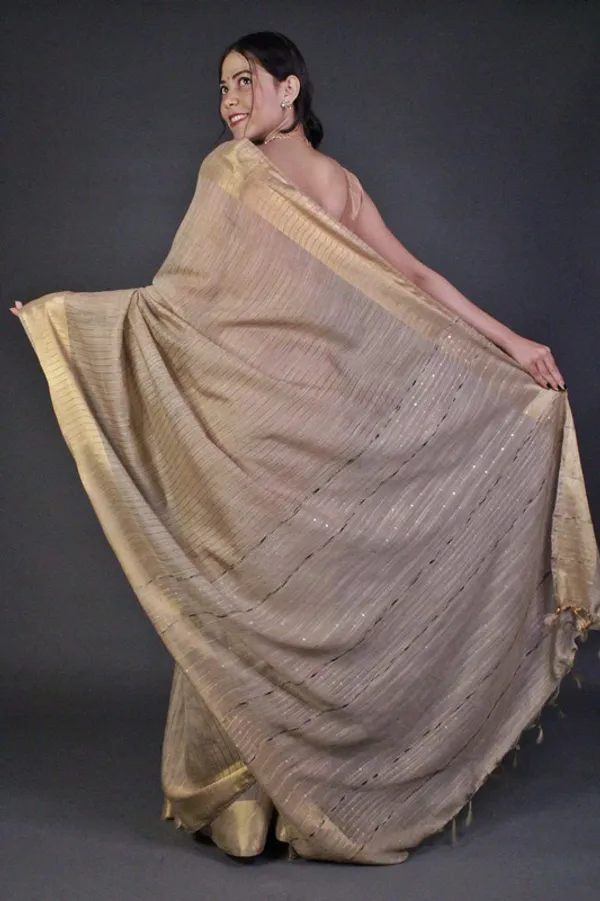 Bhagalpuri_Handloom_Silk_Striped_Sequins_Saree_with_Blouse_Piece_(Brown)