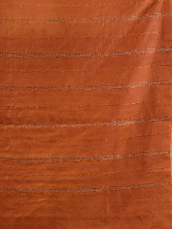 semi_Tussar_Silk_Two_Handloom_Saree_with_Blouse_Piece_(Muddy_Beige_&_Brownish_Orange)