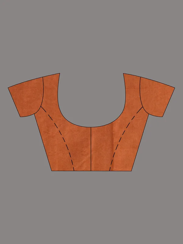 semi_Tussar_Silk_Two_Handloom_Saree_with_Blouse_Piece_(Muddy_Beige_&_Brownish_Orange)