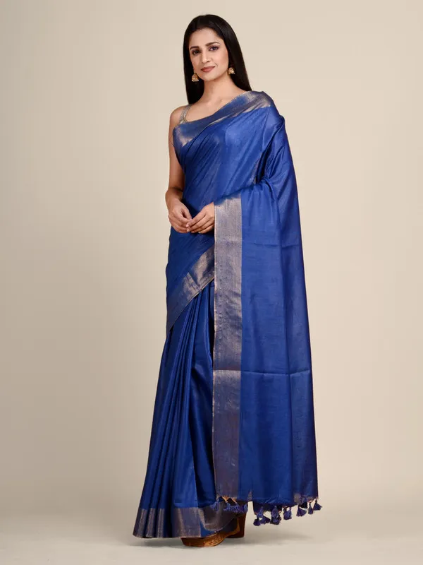 Handloom_Tussar_Munga_Silk_Bhagalpuri_Saree_for_women's_(Blue)