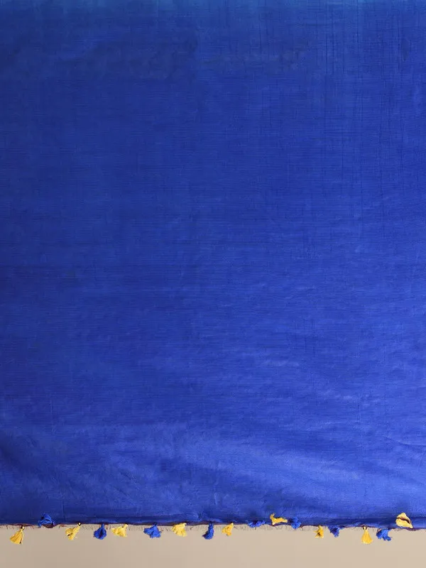 Bhaglpuri_Handloom_Tussar_Silk_Munga_Blend_Canary_Yellow_&_Bayie_Blue_Saree_for_women's