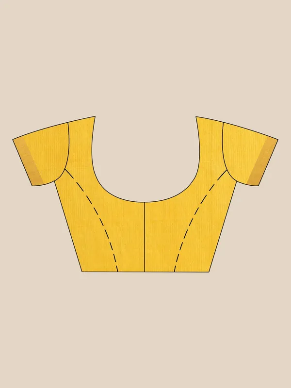 Coke_Brown_&_Canary_Yellow_Bhaglpuri_Munga_Blend_Handloom_Tussar_Saree_with_Blouse_Piece