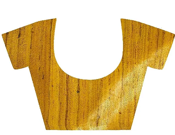 Handloom_Tussar_Ghicha_Silk_Bhagalpuri_Two_Dye_Saree_(Chico_Brown_&_Yellow)