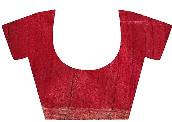 Bhagalpuri_Tussar_Ghicha_Silk_Pure_Two_Dye_Saree_with_Blouse_Piece_(Deny_Blue_&_Fuzy_Pink)