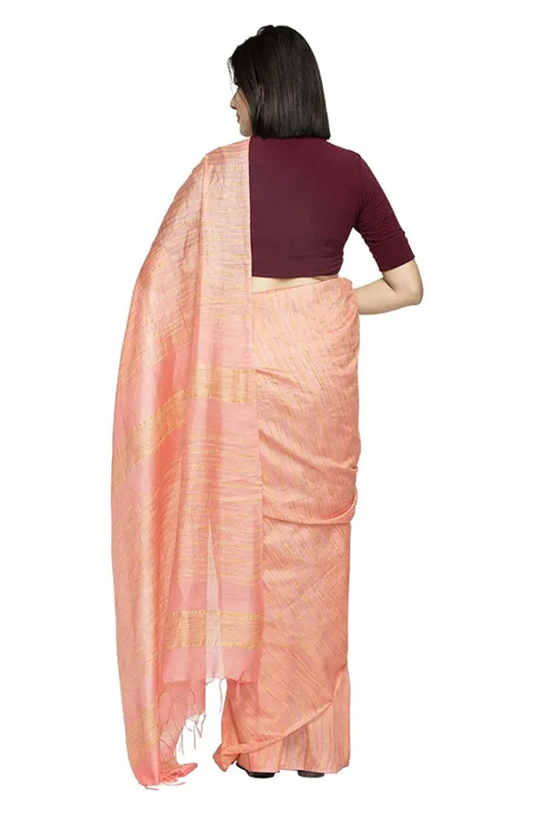 Bollywood_Kota_Silk_Striped_Handloom_Apricot_Orange_Saree