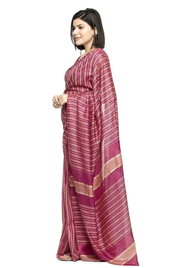 Bhagalpuri_Art_Silk_Handloom_Kota_Striped_Saree_with_Blouse_Piece_(Claret_Magenta)