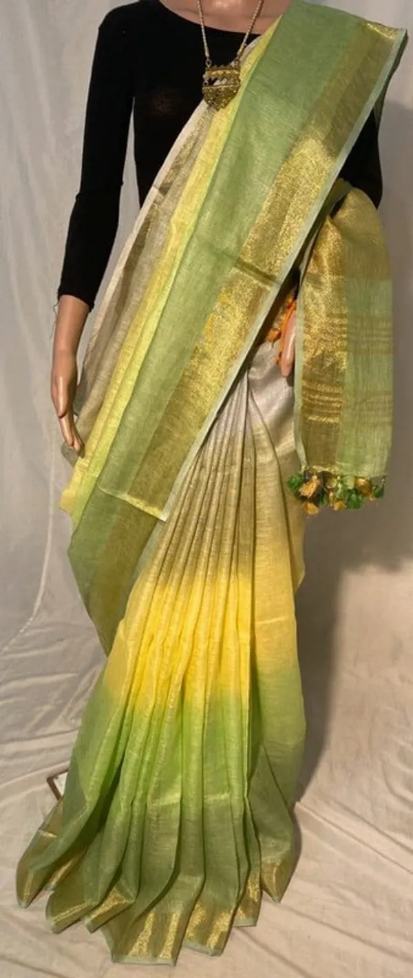 Bhagalpuri_Handloom_Linen_Multi_Color_Saree_with_Blouse_Piece