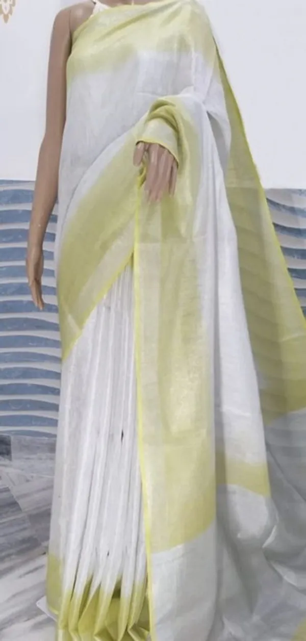 Pure_Tissue_Linen_Two_Dye_Handloom_Bhagalpuri_Saree
