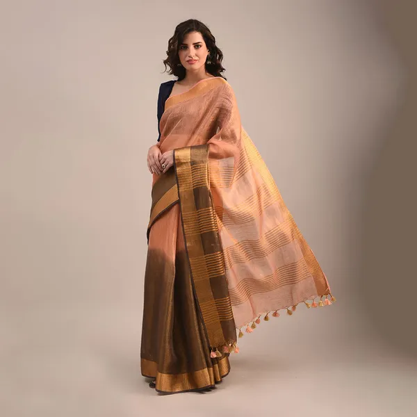 Tissue_Linen_Handloom_Two_Dye_Saree
