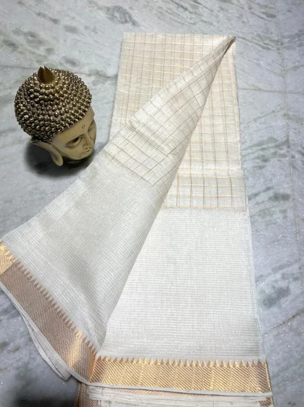 Bhagalpuri_Handloom_Cotton_Silk_Check_Half_Body_Saree_for_women's_(White)