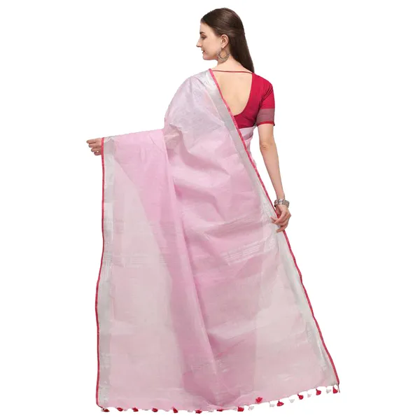 Handloom_Linen_Cotton_Blend_Contrast_Bhagalpuri_Saree_for_Women_(Light_Pink-Pink)
