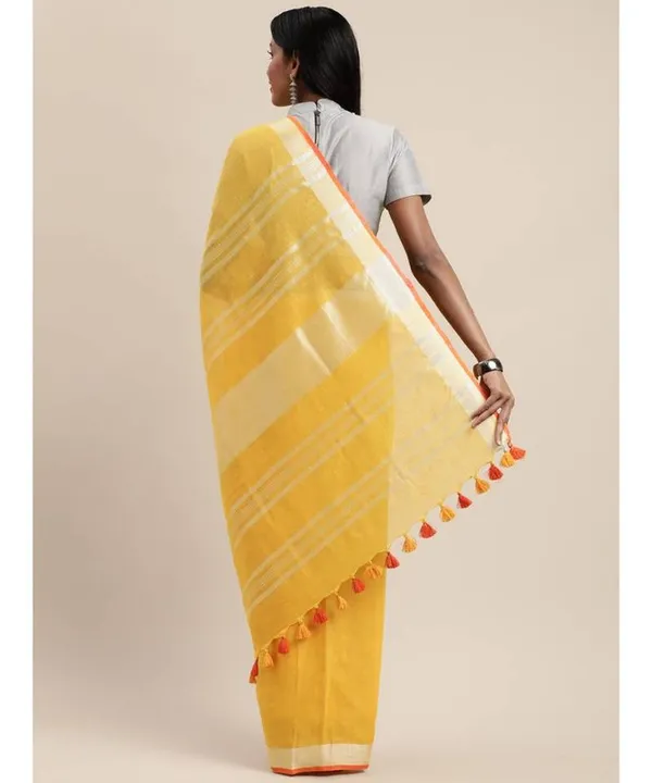 Handloom_Linen_Cotton_Blend_Contrast_Bhagalpuri_Saree_for_Women_(Canary_Yellow-Orange)