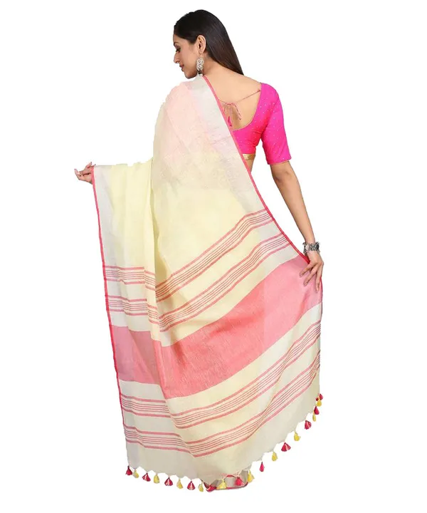 Handloom_Linen_Cotton_Blend_Contrast_Pallu_Bhagalpuri_Saree_for_Women_(Creame-Pink)