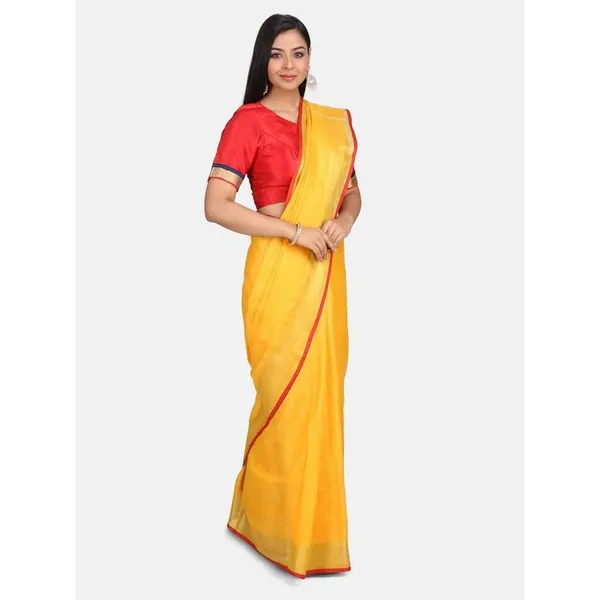 Linen_Cotton_Blend_Contrast_Handloom_Bhagalpuri_Saree_for_Women_(Gold-Gamboge_Yellow-Red)