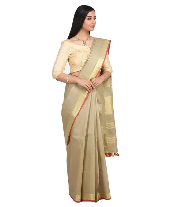Linen_Cotton_Blend_Contrast_Handloom_Bhagalpuri_Saree_for_Women_(Gold-Khaki_Brown-Red)