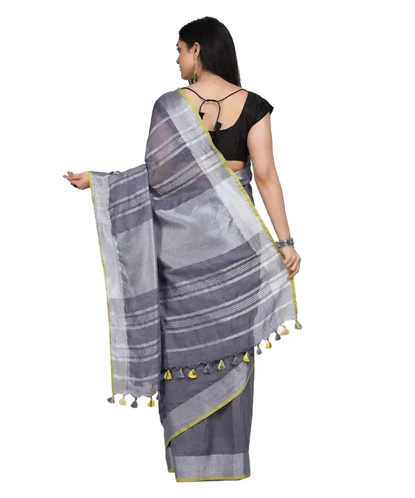 Linen_Cotton_Blend_Contrast_Handloom_Bhagalpuri_Saree_(Grey-Yellow)