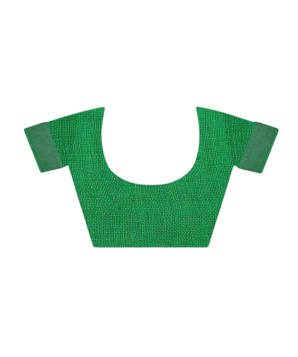 Linen_Cotton_Blend_Contrast_Handloom_Bhagalpuri_Saree_(Hot_Pink-Green)