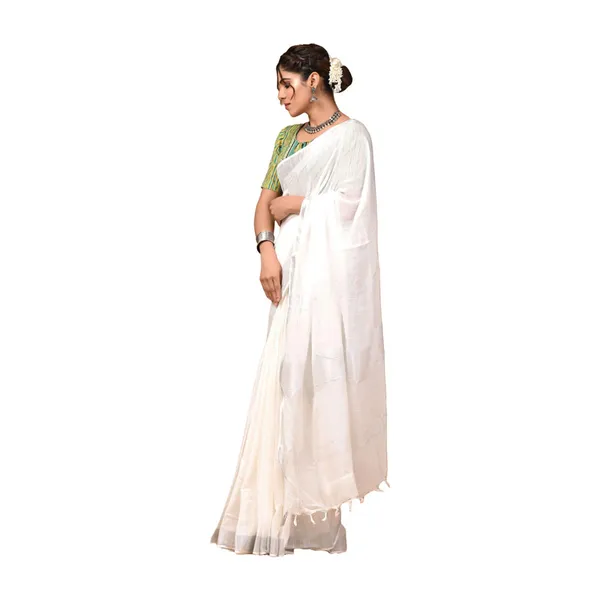 Linen_Cotton_Blend_Handloom_Bhagalpuri_Saree_with_Zari_Border_(12802_White)