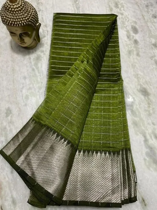 Cotton_Silk_Handloom_Bhagalpuri_Wide_Border_Check_Saree