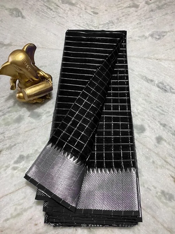 Cotton_Silk_Handloom_Bhagalpuri_Wide_Border_Check_Saree