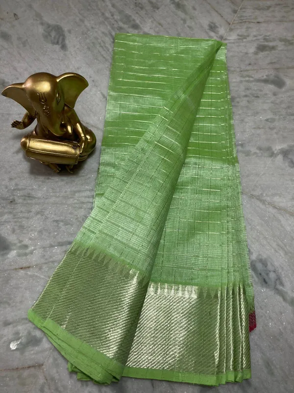 Cotton_Silk_Handloom_Bhagalpuri_Wide_Border_Check_Saree