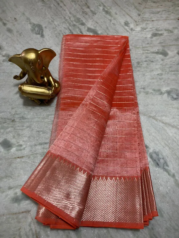 Cotton_Silk_Handloom_Bhagalpuri_Wide_Border_Check_Saree