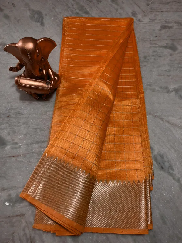 Cotton_Silk_Handloom_Bhagalpuri_Wide_Border_Check_Saree