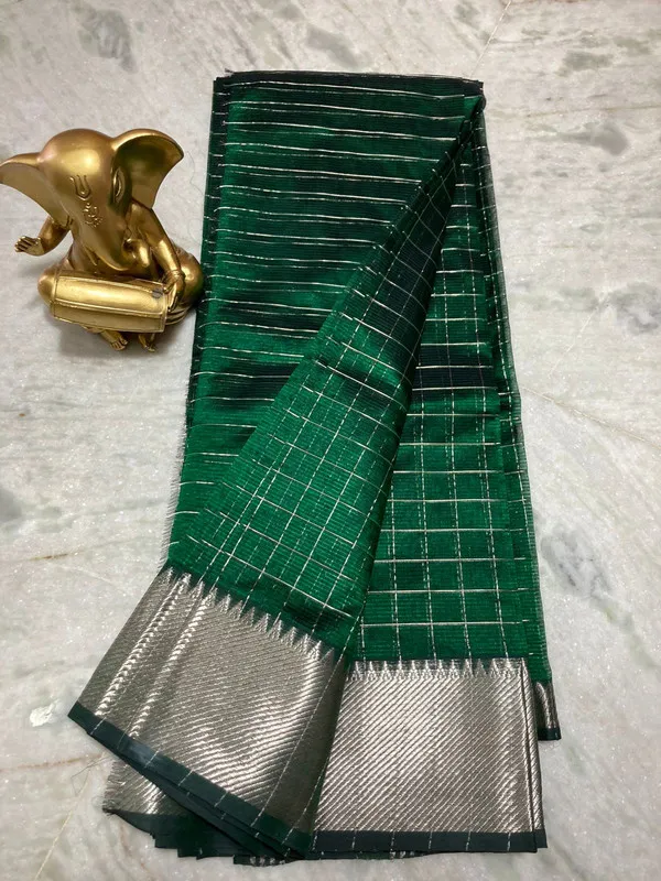 Cotton_Silk_Handloom_Bhagalpuri_Wide_Border_Check_Saree