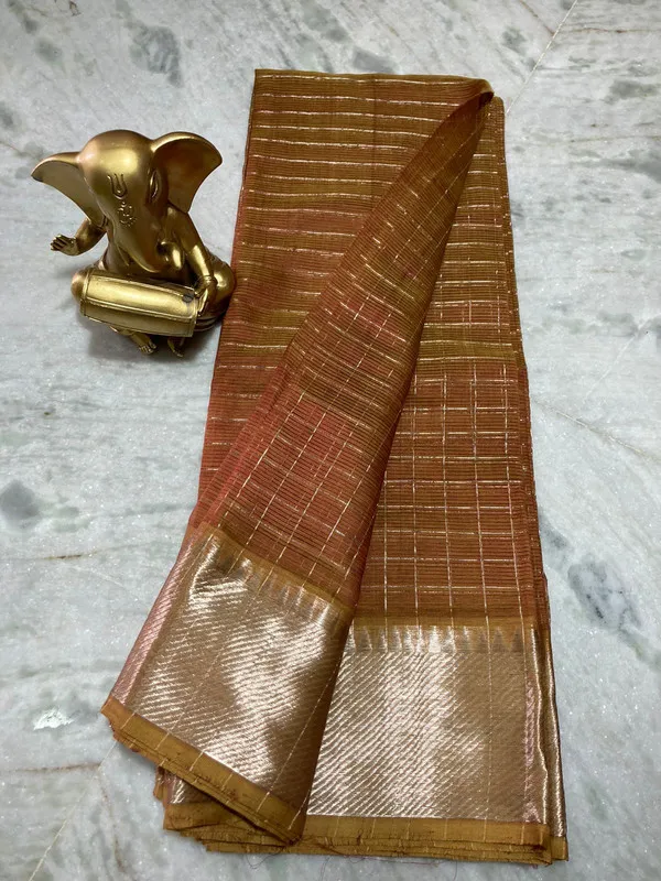 Cotton_Silk_Handloom_Bhagalpuri_Wide_Border_Check_Saree