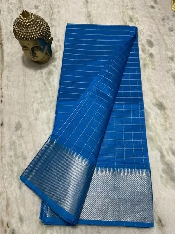 Cotton_Silk_Handloom_Bhagalpuri_Wide_Border_Check_Saree