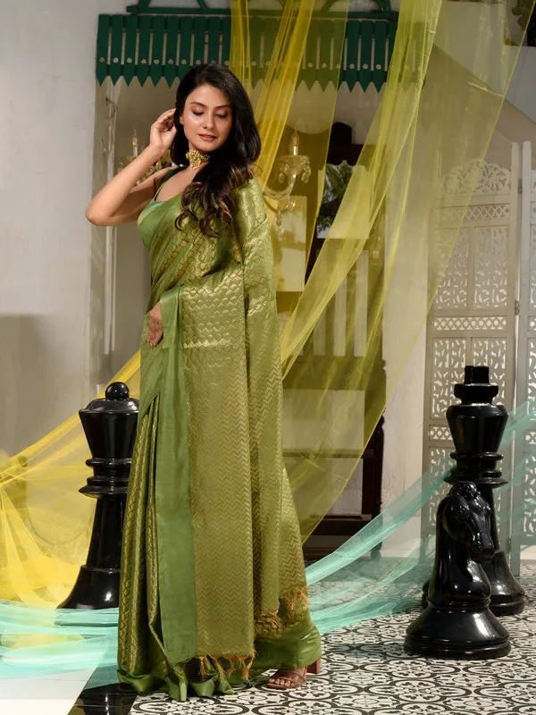 Women's_Cotton_Tissue_Silk_Bhagalpuri_Designer_Handloom_Weaving_Saree_(Avocado_Green)