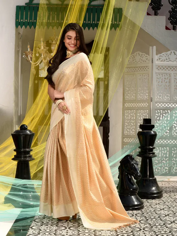 Cotton_Tissue_Silk_Geometric_Pattern_Designer_Saree_(Ecru_Beige)