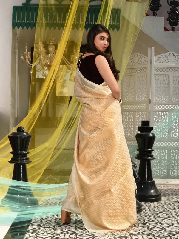 Cotton_Tissue_Silk_Geometric_Pattern_Designer_Saree_(Ecru_Beige)