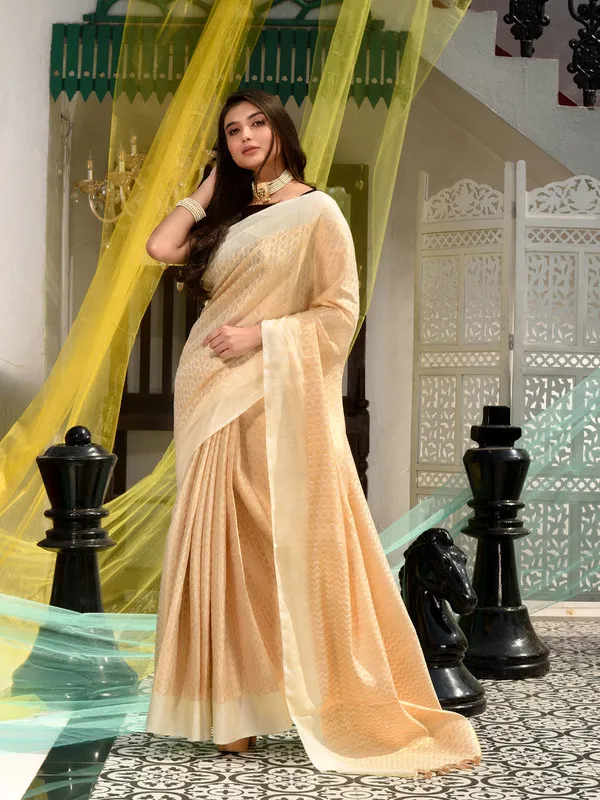 Cotton_Tissue_Silk_Geometric_Pattern_Designer_Saree_(Ecru_Beige)